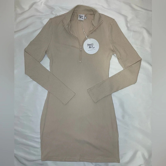 Princess Polly Beige Kiara Mini Dress - Picture 4 of 6